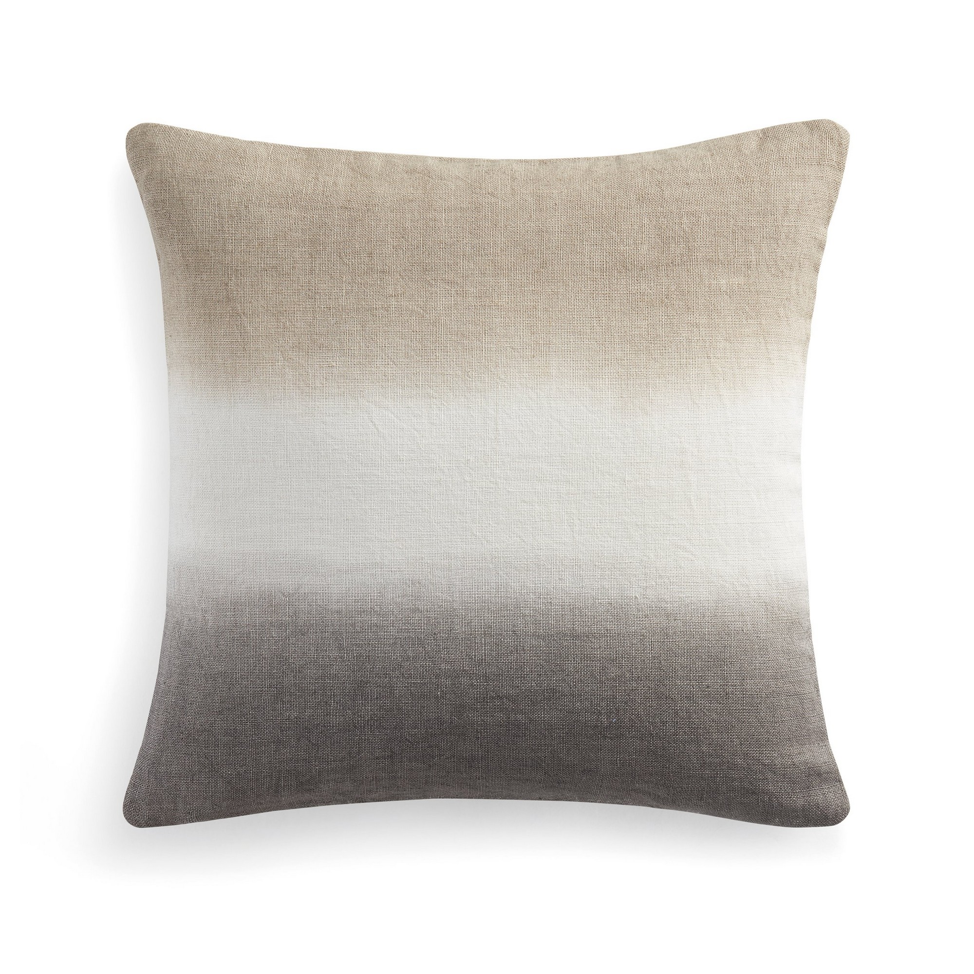 Dip Dye Ombre Cushion By Dkny In Linen Natural